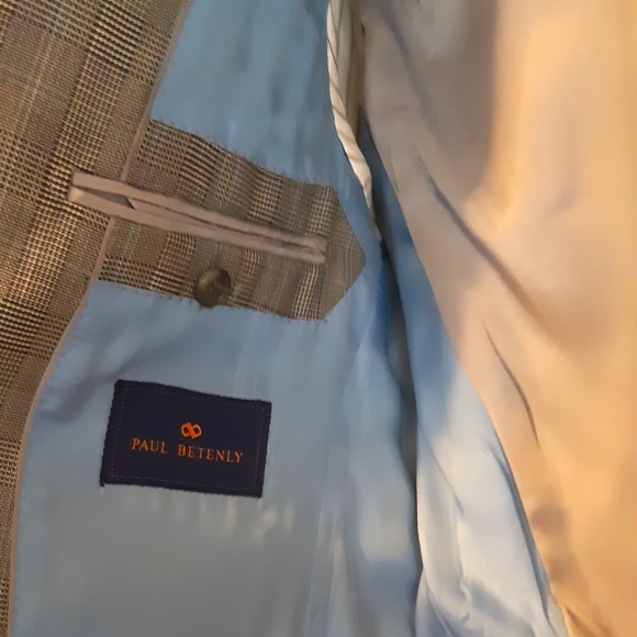 Paul Betenley Glen Plaid Sport Coat - 38R - Picture 5 of 6
